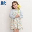 ケーピー(KP)のKP コスモス柄レイヤード風長袖ワンピース(80～150) ブルー(091)