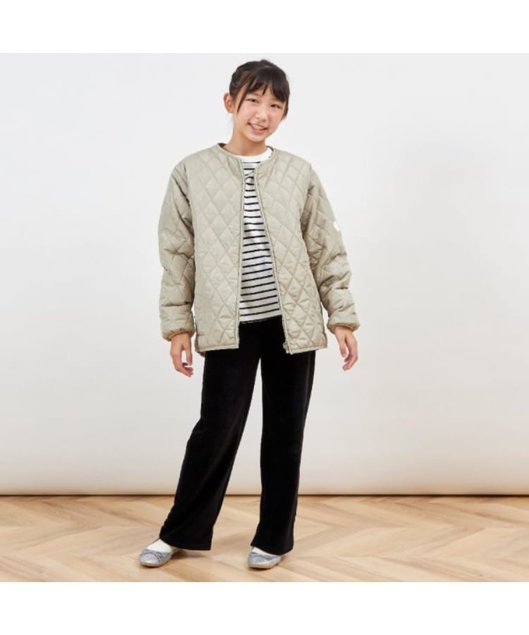 ケーピー(KP)のtroislapins キルトジャケット＆ファーベストセット(140～160)16