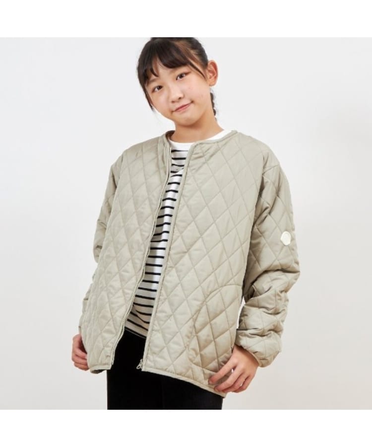 ケーピー(KP)のtroislapins キルトジャケット＆ファーベストセット(140～160)17