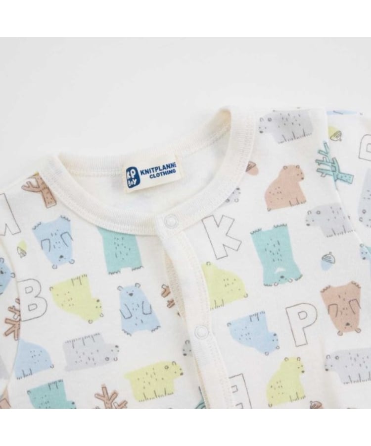 ケーピー(KP)のKPBOY 日本製/クマ総柄スムース2WAYドレス4