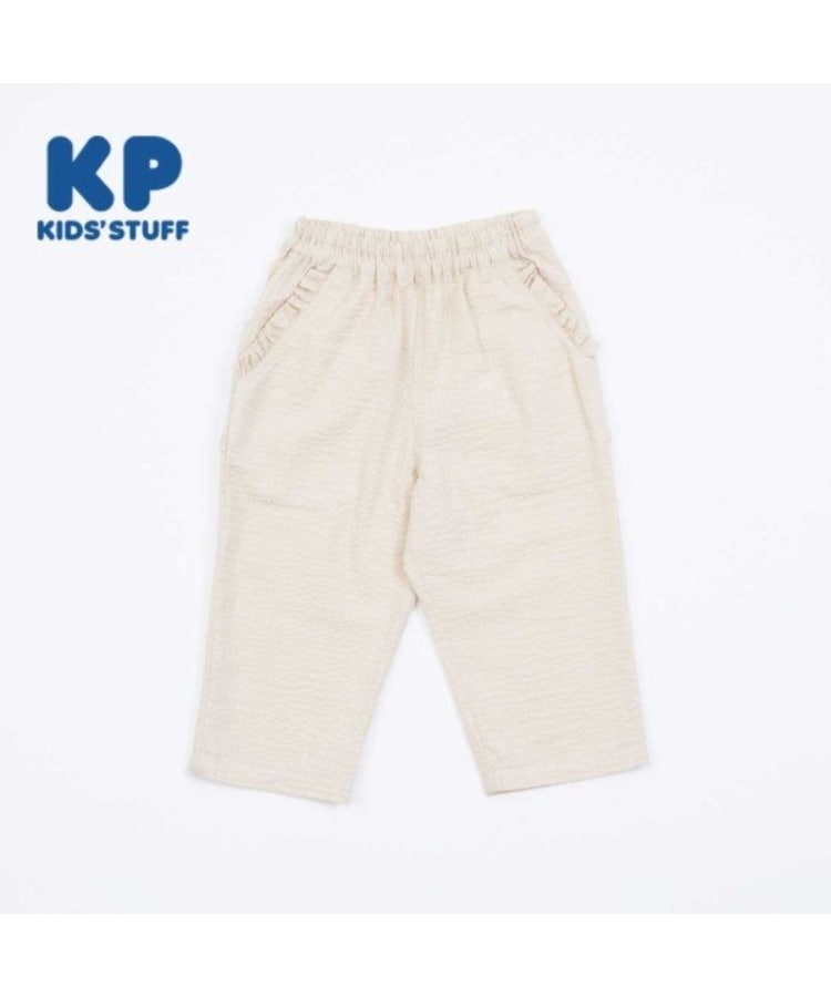 ケーピー(KP)のKP(ケーピー)サッカー生地７分丈パンツ110～130 ベージュ(052)