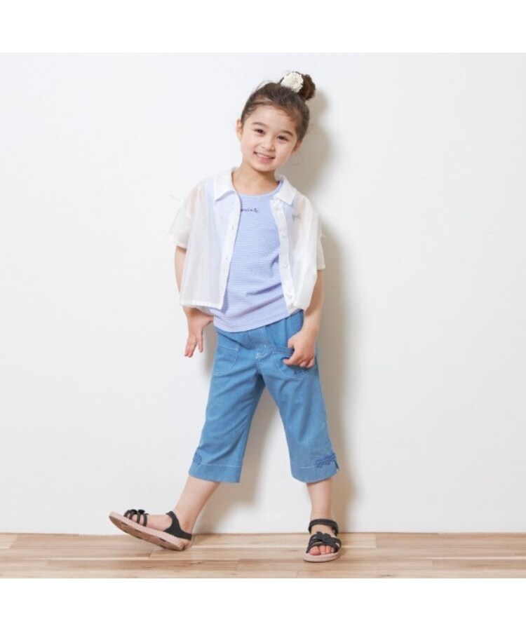ケーピー(KP)のKP(ケーピー)シアーシャツ＆ボーダータンクトップセット1