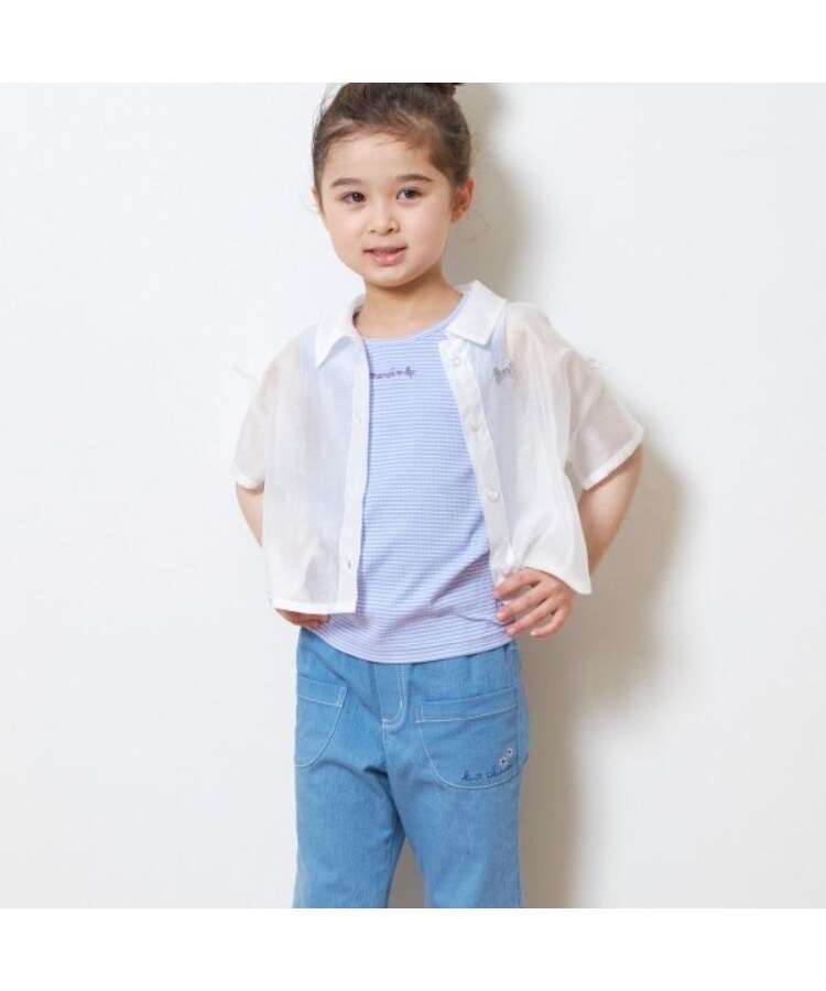 ケーピー(KP)のKP(ケーピー)シアーシャツ＆ボーダータンクトップセット2