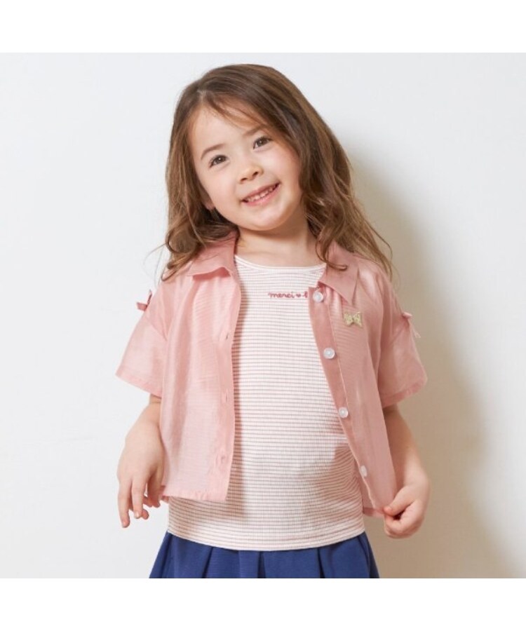ケーピー(KP)のKP(ケーピー)シアーシャツ＆ボーダータンクトップセット16