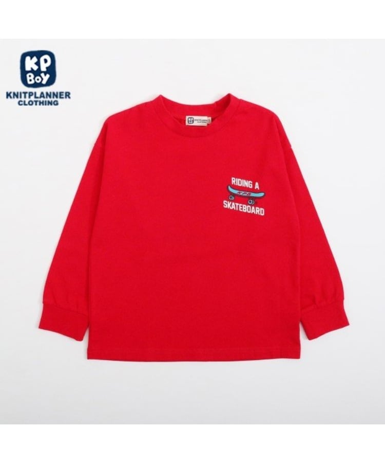 ケーピー(KP)のKPBOY くまプリント長袖Ｔシャツ(80～90) レッド(061)
