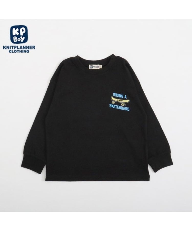 ケーピー(KP)のKPBOY くまプリント長袖Ｔシャツ(100～160) ブラック(219)