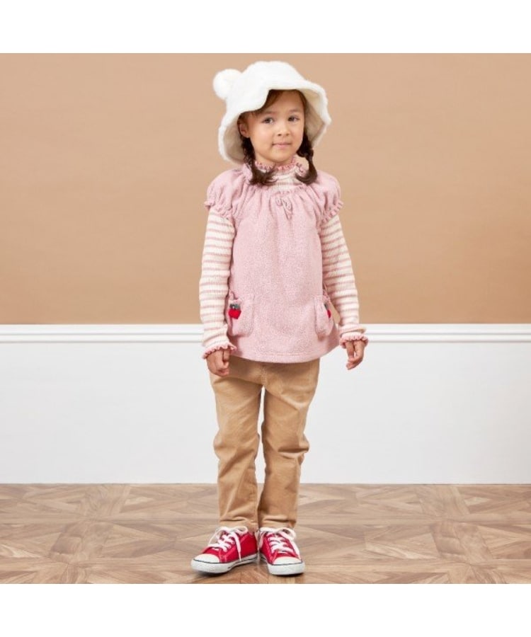 ケーピー(KP)のKP(ケーピー)ストレッチコーデュロイテーパードパンツ(110～140)16