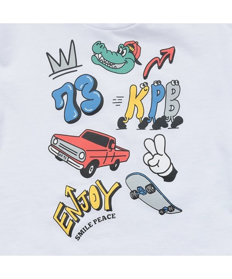ケーピー(KP)のKPBポッププリント長袖Tシャツ3