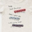 ケーピー(KP)のレイヤード風電車ワッペン長袖Tシャツ3