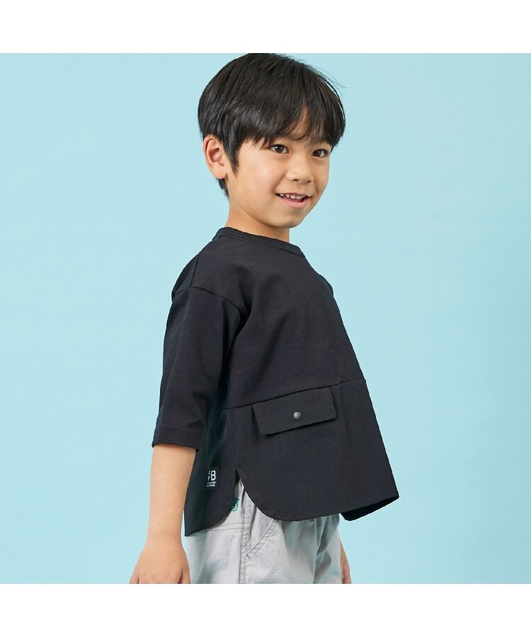 ケーピー(KP)のナイロンストレッチ切り替え７分丈Tシャツ11
