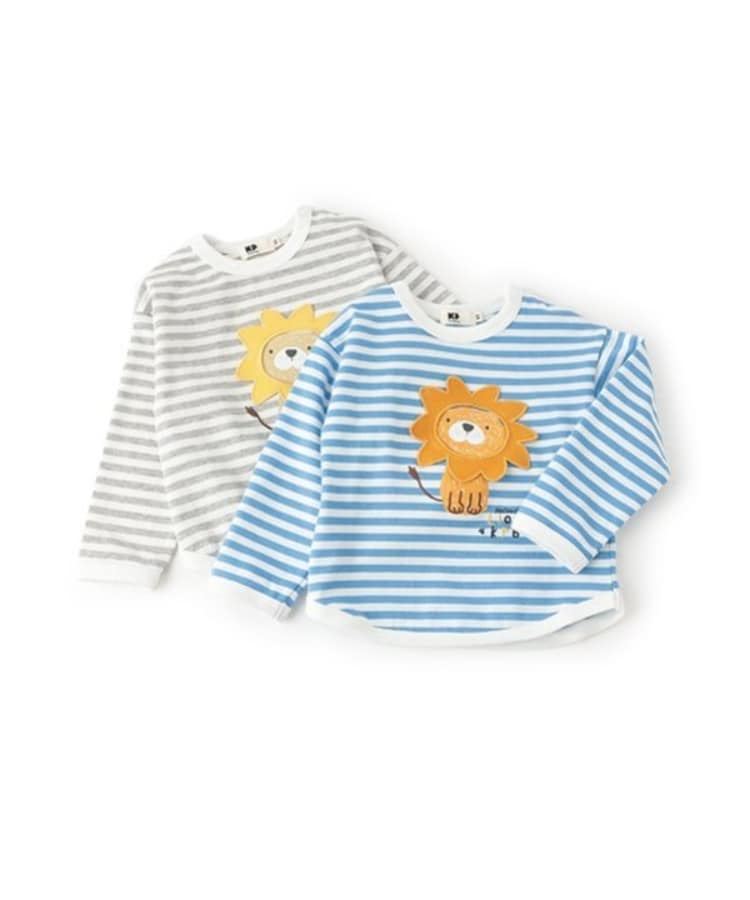 ケーピー(KP)のライオンボーダー長袖Tシャツ8