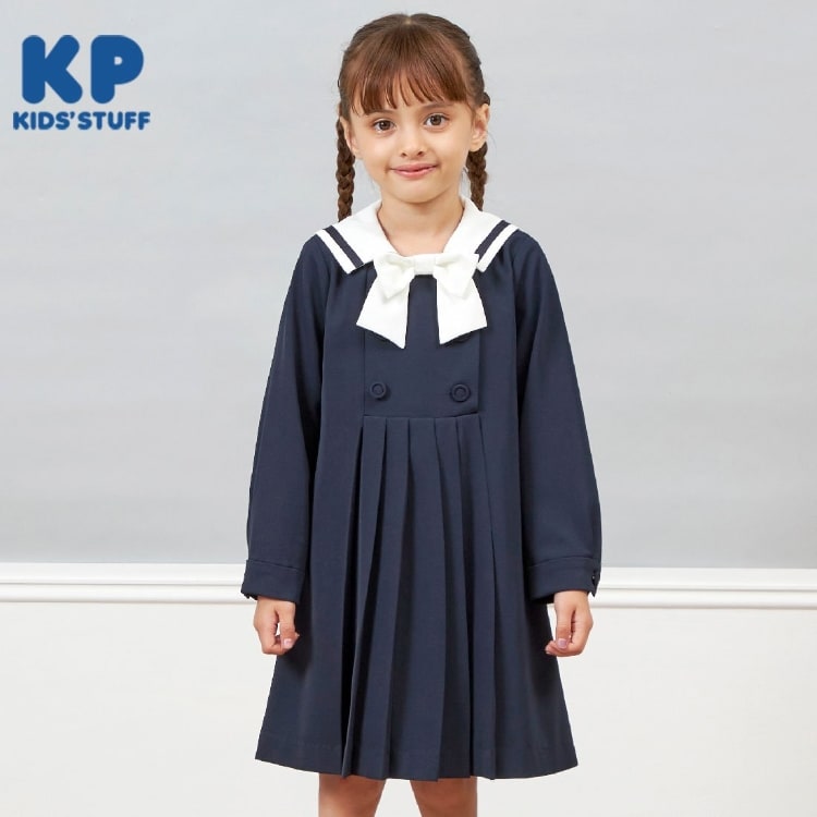 ケーピー(KP)のKP(ケーピー)セーラーカラーリボン付きワンピース(110～130) その他