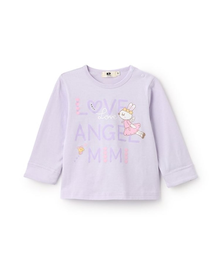 ケーピー(KP)のエンジェルmimi長袖Tシャツ ラベンダー(080)