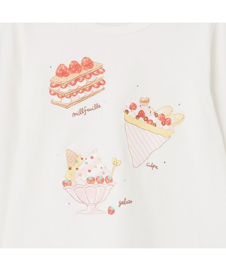 ケーピー(KP)のいちごスイーツプリント長袖Tシャツ3