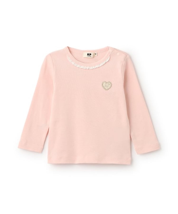 ケーピー(KP)の長袖インナーTシャツ ピンク(071)
