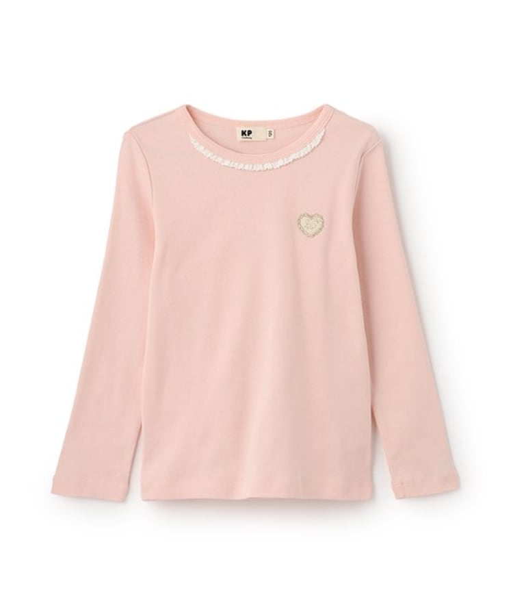 ケーピー(KP)の長袖インナーTシャツ ピンク(071)