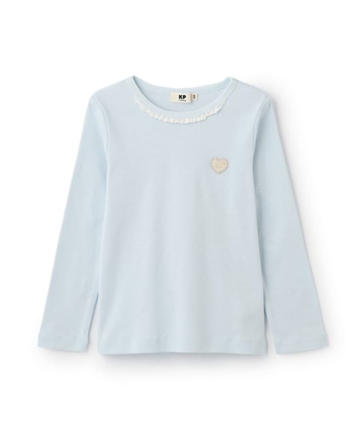 ケーピー(KP)の長袖インナーTシャツ サックスブルー(090)