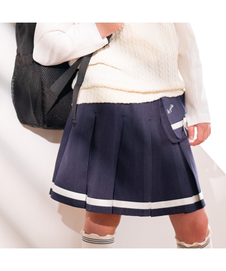 ケーピー(KP)の移動ポケットつきプリーツスカパン18