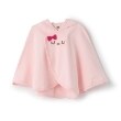 ケーピー(KP)のmimiお顔刺しゅう＆立体耳つきマント ピンク(071)
