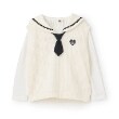 ケーピー(KP)のネクタイつきセーラーベスト&長袖Tシャツ2枚セット15