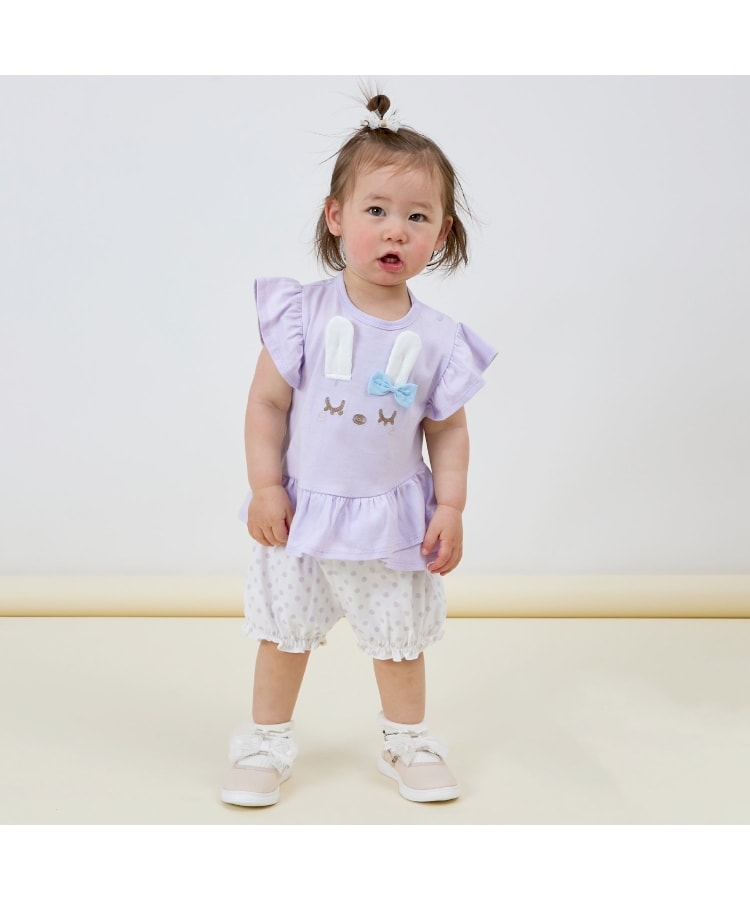 ケーピー(KP)のmimi立体耳つきTシャツx水玉ブルマセット15