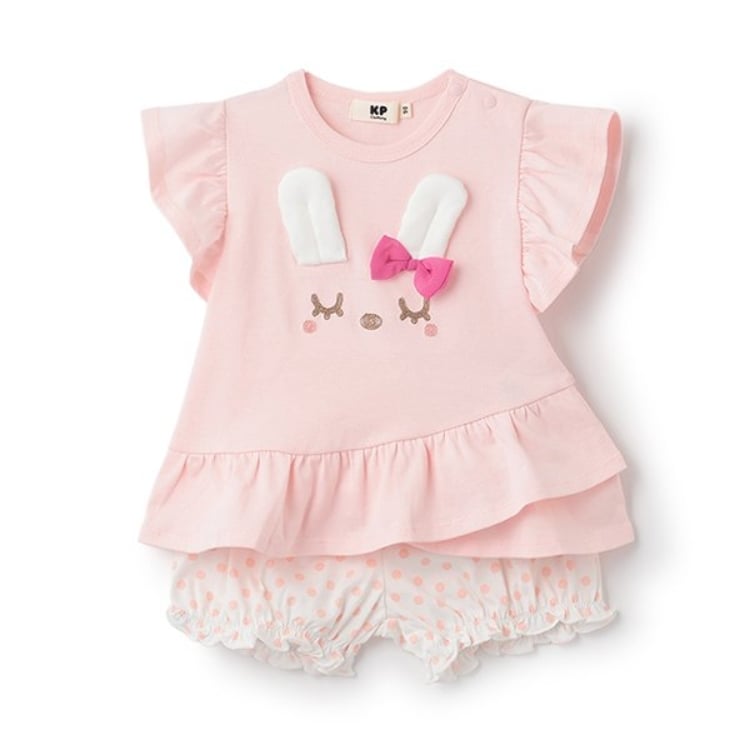 ケーピー(KP)のmimi立体耳つきTシャツx水玉ブルマセット その他
