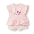 ケーピー(KP)のmimi立体耳つきTシャツx水玉ブルマセット ピンク(071)