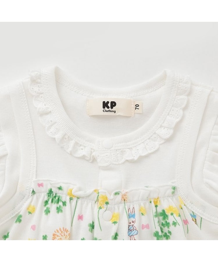 ケーピー(KP)のフライスたんぽぽmimi柄ショートオール2