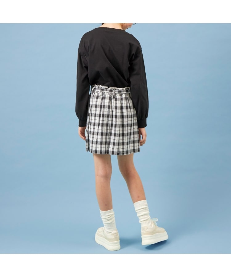 ケーピー(KP)のウエストレースチェックプリーツスカート14