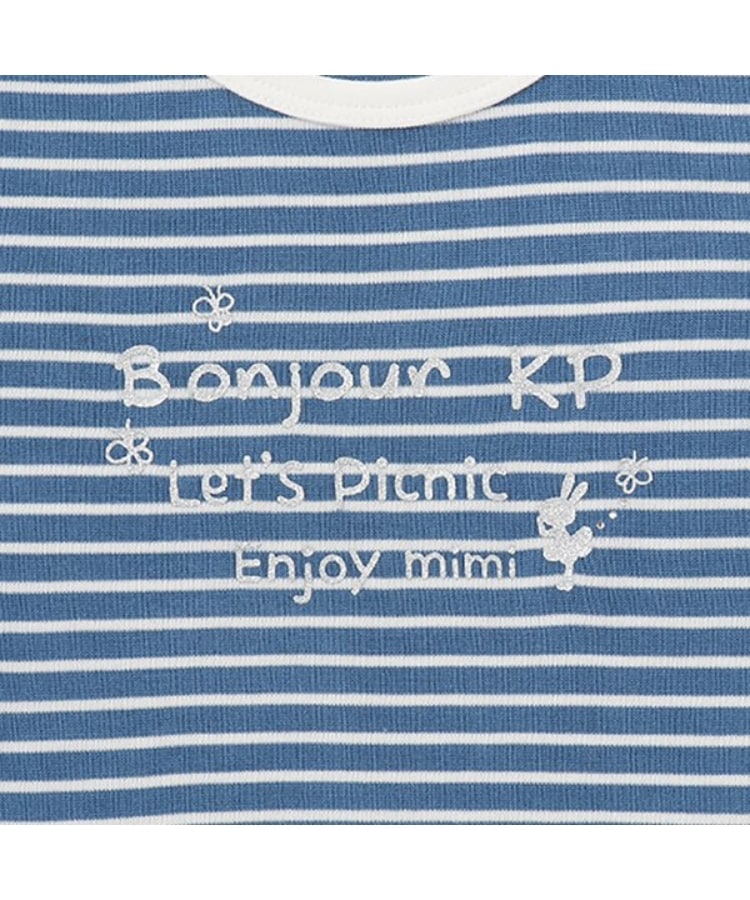 ケーピー(KP)の取外しセーラー衿つきボーダーTシャツ6