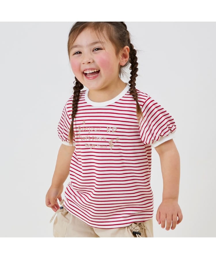 ケーピー(KP)の取外しセーラー衿つきボーダーTシャツ16