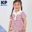 ケーピー(KP)の取外しセーラー衿つきボーダーTシャツ レッド(061)