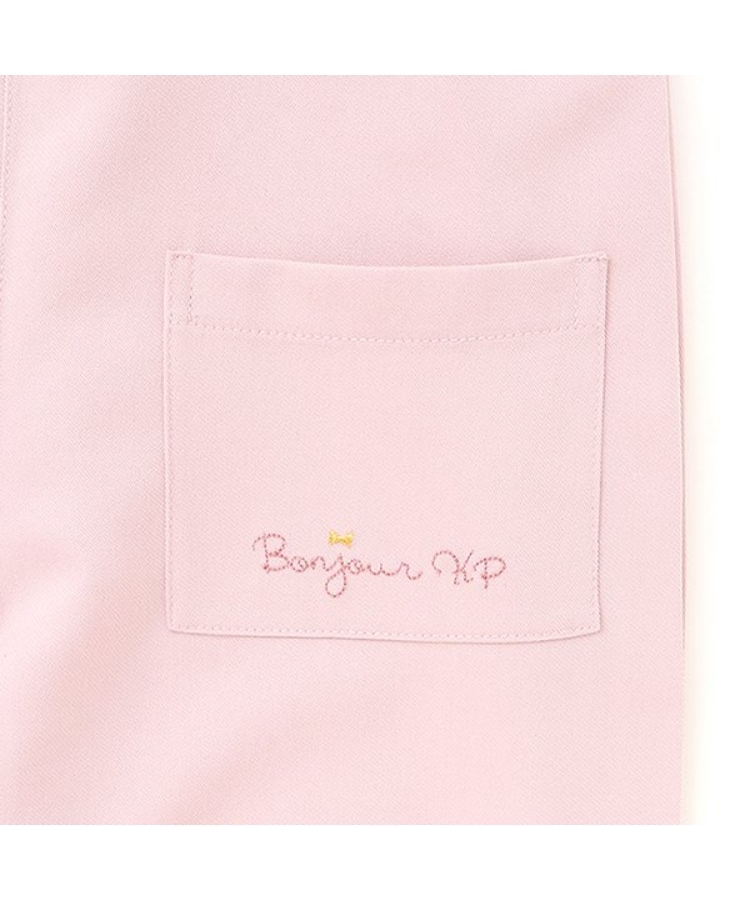 ケーピー(KP)のレーヨン混フリルつきサロペット4