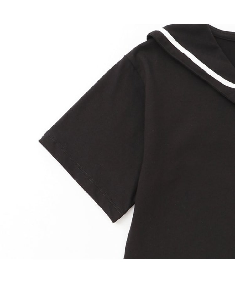 ケーピー(KP)の刺しゅうセーラーカラー半袖Tシャツ5