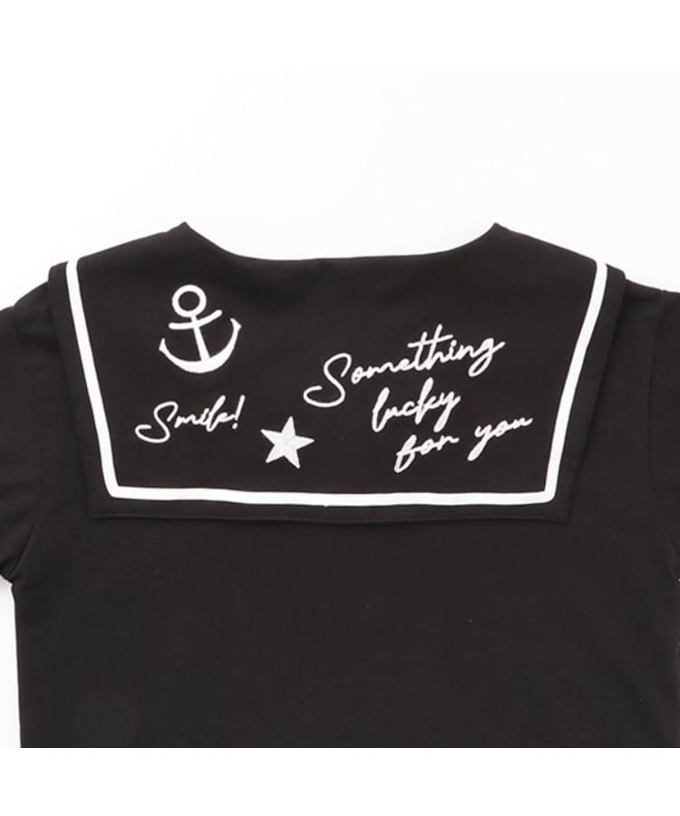 ケーピー(KP)の刺しゅうセーラーカラー半袖Tシャツ7