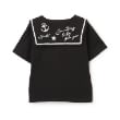 ケーピー(KP)の刺しゅうセーラーカラー半袖Tシャツ1
