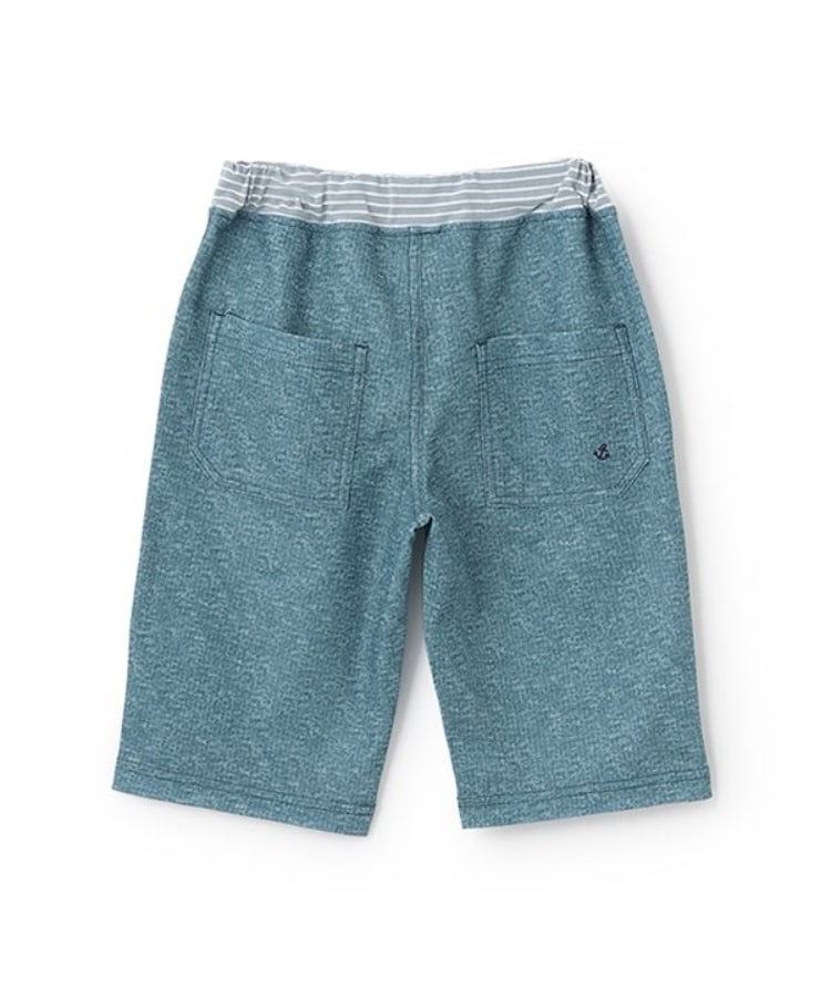 ケーピー(KP)のドライメッシュデニム風プリントハーフパンツ1