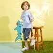 ケーピー(KP)のドライメッシュデニム風プリントハーフパンツ16