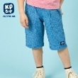 ケーピー(KP)のドライメッシュデニム風プリントハーフパンツ ブルー(091)