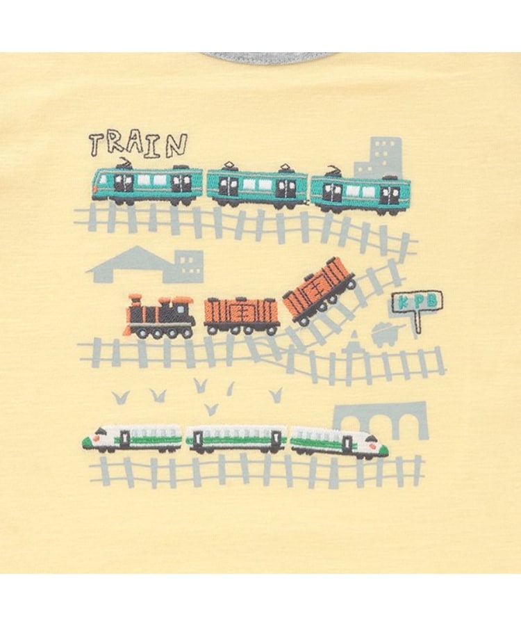 ケーピー(KP)の電車刺しゅう半袖Tシャツ4