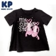 ケーピー(KP)のサンダル プリント半袖Ｔシャツ ブラック(219)