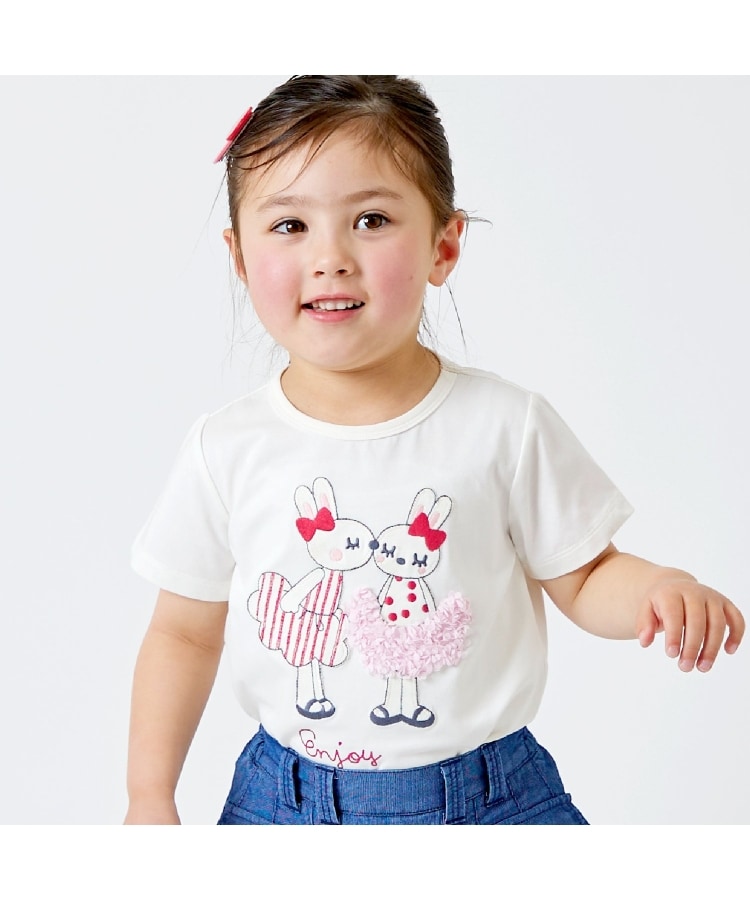 ケーピー(KP)のmimiフリフリスカートアップリケTシャツ19