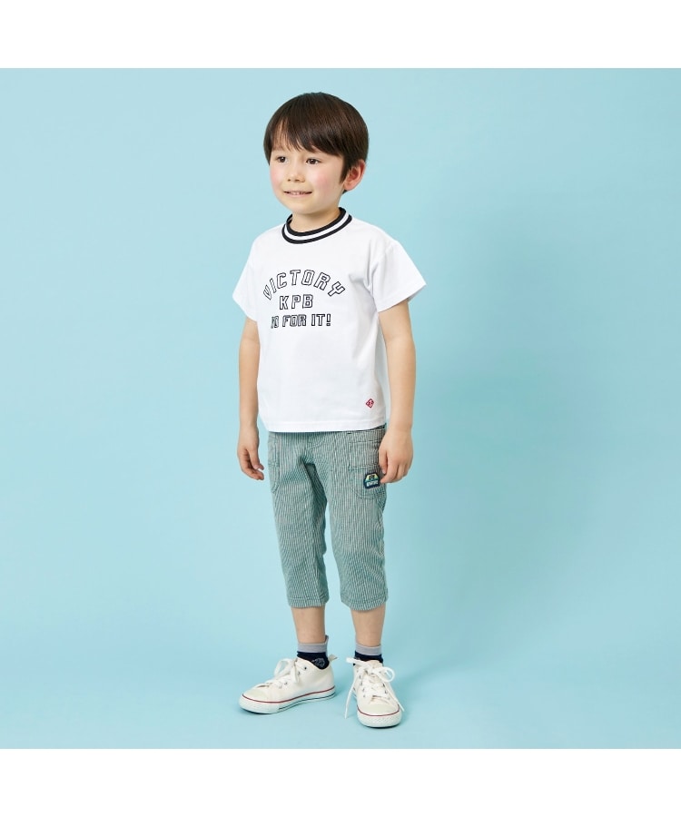 ケーピー(KP)のソロナリブ衿つき半袖Tシャツ15