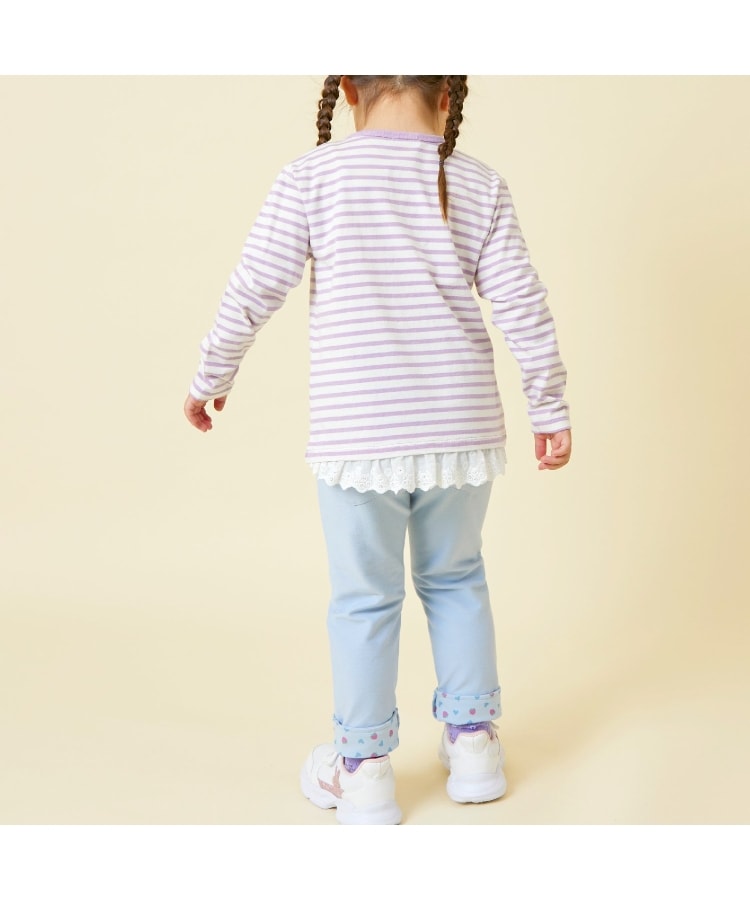 ケーピー(KP)のmimiアップリケボーダー長袖Tシャツ11