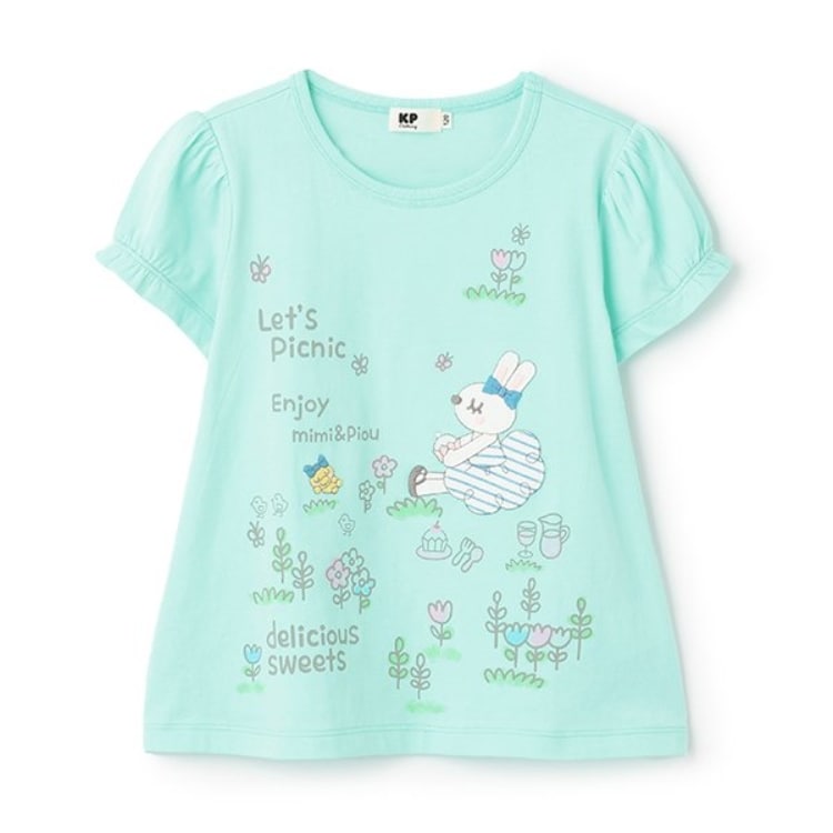 ケーピー(KP)のピクニックmimiアップリケ　半袖Tシャツ その他
