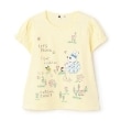 ケーピー(KP)のピクニックmimiアップリケ　半袖Tシャツ イエロー(031)