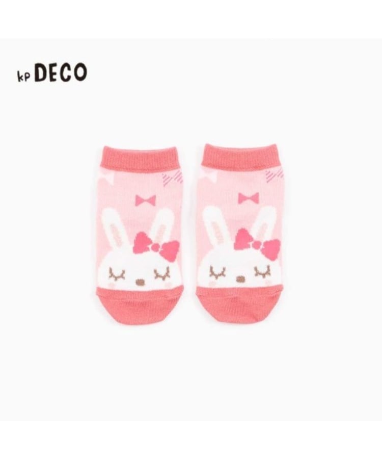 ケーピー(KP)のKPDECO 日本製/うさぎちゃんモチーフソックス(11～23) ピンク(071)