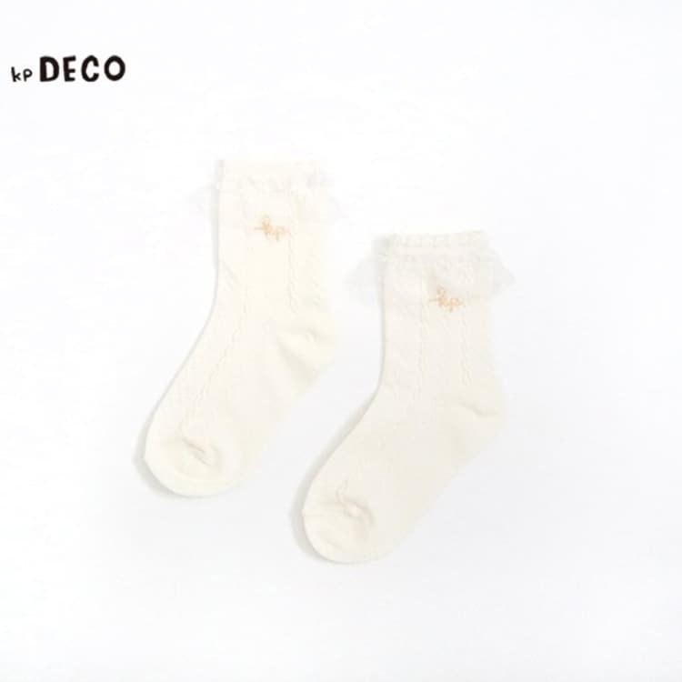 ケーピー(KP)のKPDECO チュール付きクルーソックス(13～23) その他