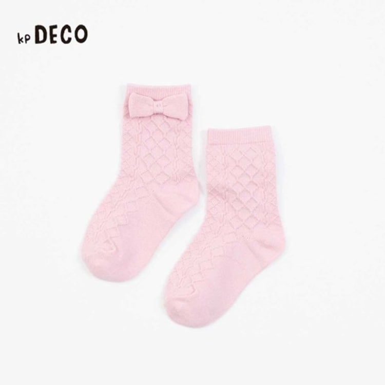 ケーピー(KP)のKPDECO リボン付きクルーソックス(13～23) その他