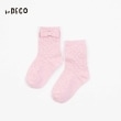 ケーピー(KP)のKPDECO リボン付きクルーソックス(13～23) ピンク(071)